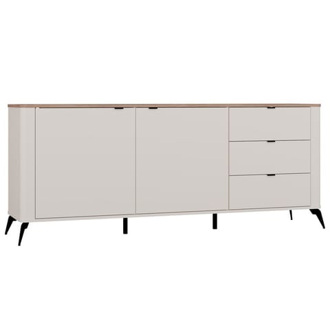 ⁨Komoda CORDOBA 2D3S Kaszmir Beż Dąb Castello Szafka 3 Szuflady Cichy Domyk⁩ w sklepie Wasserman.eu