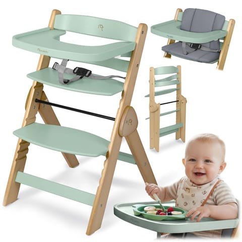 ⁨Drewniane krzesełko do karmienia Nukido Timo⁩ w sklepie Wasserman.eu