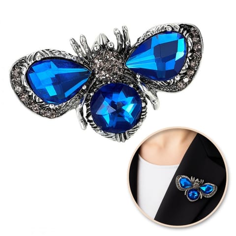 ⁨Broszka ozdobna - błękitny owad BZ223⁩ w sklepie Wasserman.eu