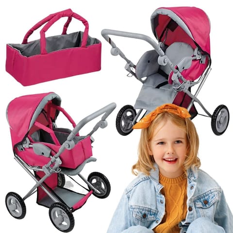 ⁨WOOPIE ROYAL Wózek dla Lalek 4w1 Nosidełko Regulacja⁩ w sklepie Wasserman.eu
