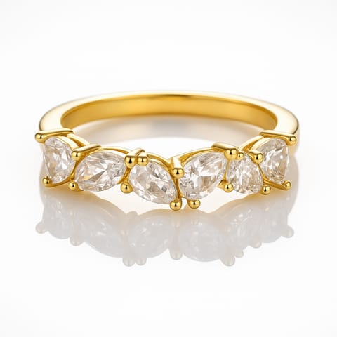 ⁨Pierścionek stal chirurgiczna platerowana złotem regulowany, z cyrkoniami PST972, Rozmiar pierścionków: US8 EU17⁩ w sklepie Wasserman.eu