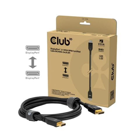 ⁨Club3D DisplayportT 2.1 Vesa Dp80⁩ w sklepie Wasserman.eu