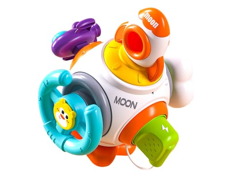 ⁨Kostka Sensoryczna Edukacyjna Interaktywna Zabawka Stacja Kosmiczna Rakieta⁩ w sklepie Wasserman.eu