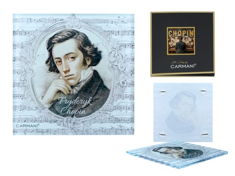 ⁨Podkładka szklana -  F. Chopin (CARMANI)⁩ w sklepie Wasserman.eu