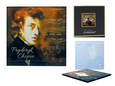 ⁨Podkładka szklana -  F. Chopin (CARMANI)⁩ w sklepie Wasserman.eu