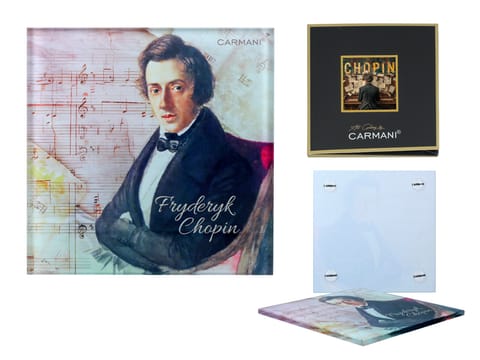⁨Podkładka szklana - F. Chopin (CARMANI)⁩ w sklepie Wasserman.eu