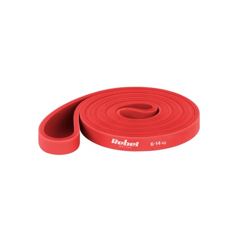⁨Guma do ćwiczeń TPE - Power Band PT-2, czerwona 6-14 kg  REBEL ACTIVE⁩ w sklepie Wasserman.eu