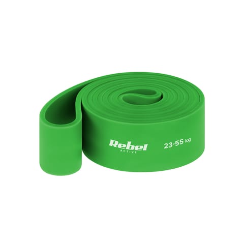 ⁨Guma do ćwiczeń TPE - Power Band PT-5, zielona 23-55 kg  REBEL ACTIVE⁩ w sklepie Wasserman.eu