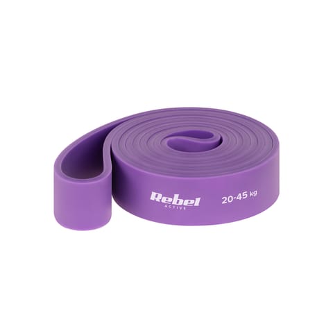 ⁨Guma do ćwiczeń TPE - Power Band PT-4, fioletowa 20-45 kg  REBEL ACTIVE⁩ w sklepie Wasserman.eu