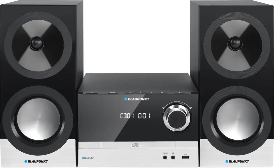 ⁨Blaupunkt MS40BT home audio set Black,Silver 100 W⁩ at Wasserman.eu