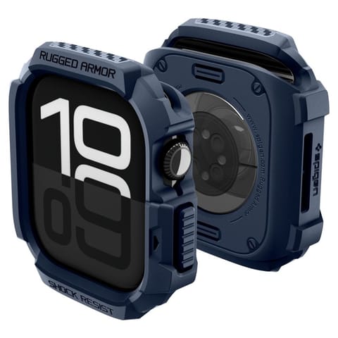 ⁨Spigen Rugged Armor V2 - Obudowa do Apple Watch 10 / 11 42 mm (Navy Blue)⁩ w sklepie Wasserman.eu