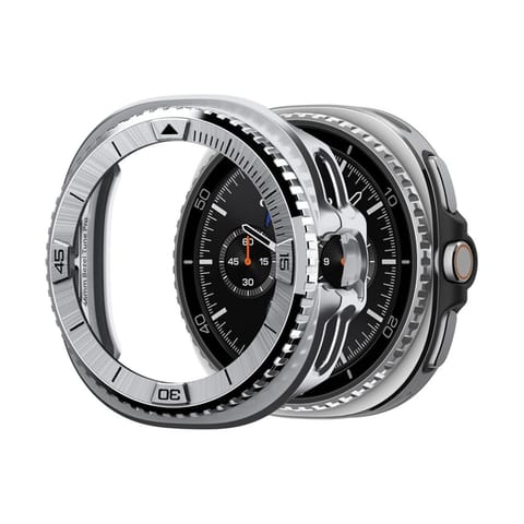 ⁨Spigen Bezel Tune Pro Pilot - Obudowa / Pierścień ochronny do Samsung Galaxy Watch 8 Classic 46 mm (Silver)⁩ w sklepie Wasserman.eu