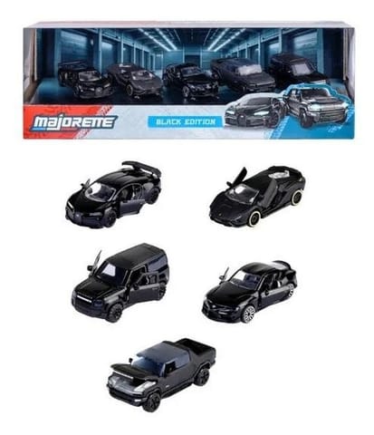 ⁨Majorette Black Edition 2.0 5szt⁩ w sklepie Wasserman.eu