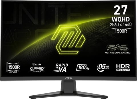⁨Monitor MSI MSI MAG 275CQF E18 (27" /Rapid VA /180Hz /2560 x 1440 /Czarny)⁩ w sklepie Wasserman.eu