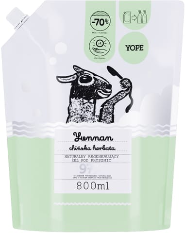 ⁨YOPE Naturalny regenerujący żel pod prysznic Yunnan - zapas 800 ml⁩ w sklepie Wasserman.eu