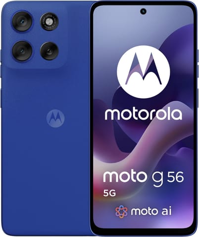 ⁨Smartphone MOTOROLA Moto G56 5G 8/256 GB Niebieski 256 GB Niebieski PB7Y0032PL⁩ w sklepie Wasserman.eu