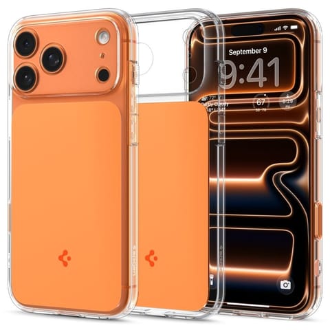 ⁨Spigen Ultra Hybrid T Mag MagSafe - Etui do iPhone 17 Pro (Glossy Orange)⁩ w sklepie Wasserman.eu