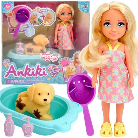 ⁨WOOPIE ROYAL Laleczka z Pieskiem Wanną i Akcesoriami Do Pielęgnacji Pupila⁩ w sklepie Wasserman.eu