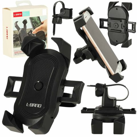 ⁨Uchwyt rowerowy na telefon do roweru motocyklowy hulajnogi wózka C51 solidny mocny⁩ w sklepie Wasserman.eu