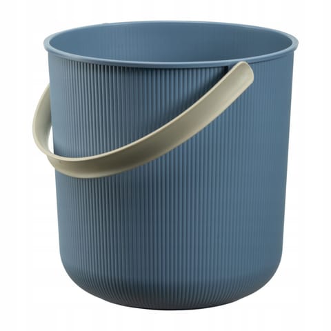 ⁨Wiadro z rączką Akita Plast Team, Kolor niebieski, Pojemność 10L, Średnica 24cm, Pokrywa sprzedawana oddzielnie, Materiał z recy⁩ w sklepie Wasserman.eu