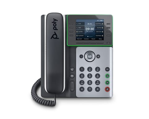 ⁨POLY Edge E300 IP Phone and PoE-enabled⁩ at Wasserman.eu