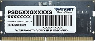 ⁨Pamięć PATRIOT (SODIMM/DDR5/8 GB/5600MHz/46 CLCL/SINGLE)⁩ w sklepie Wasserman.eu