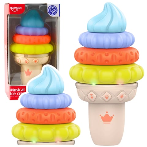 ⁨Muzyczny Lód Zabawka Edukacyjna Dla Malucha Światła Dźwięki⁩ w sklepie Wasserman.eu