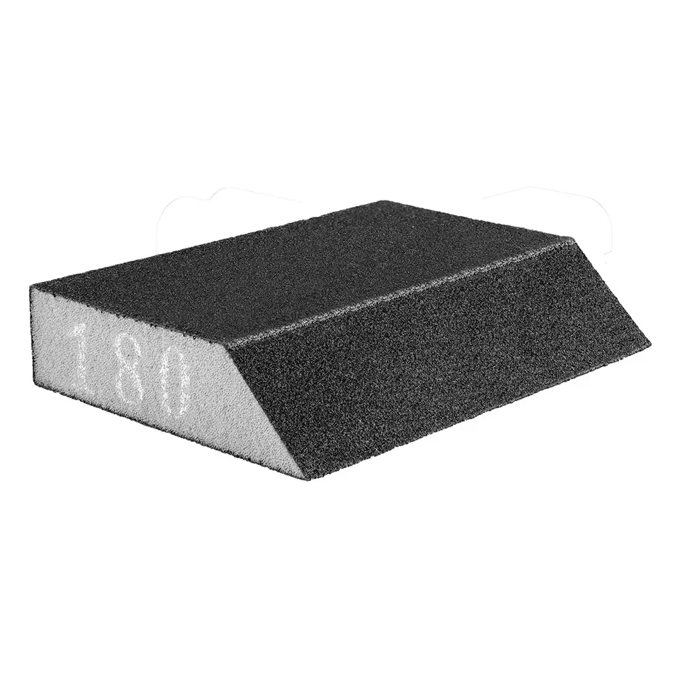 ⁨Abrasive sponge 125 x 25 x 90 mm, K180, oblique⁩ at Wasserman.eu