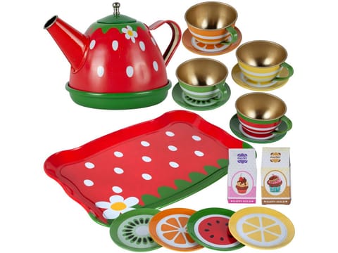 ⁨Zestaw Kawowy, do Parzenia Herbaty Kawy Czajnik Filiżanki + Akcesoria 17 el.⁩ w sklepie Wasserman.eu