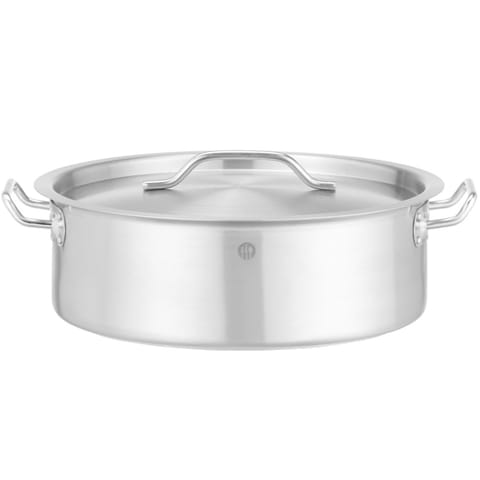 ⁨Garnek niski z pokrywką Budget Line 14.1 l śr. 360x139 mm⁩ w sklepie Wasserman.eu