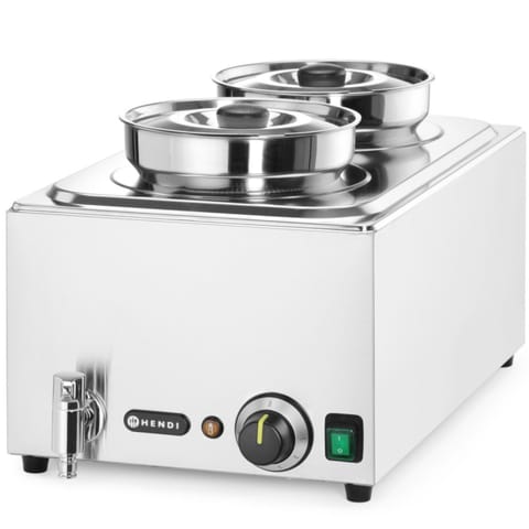 ⁨Bemar elektryczny podgrzewacz stacja do zupy z pojemnikami 2 x 4 l 1000 W⁩ w sklepie Wasserman.eu