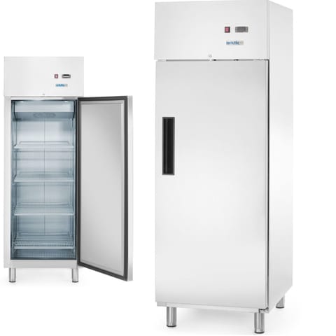 ⁨Szafa chłodnicza lodówka 1-drzwiowa 4 półki STAL GN 2/1 465 l 250 W⁩ w sklepie Wasserman.eu