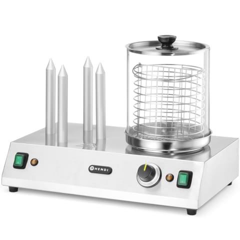 ⁨Podgrzewacz do hot-dogów bułek parówek 4 szpikulce 550 W⁩ w sklepie Wasserman.eu