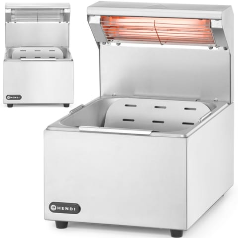 ⁨Podgrzewacz do frytek z lampą grzewczą GN 1/2 400 W⁩ w sklepie Wasserman.eu