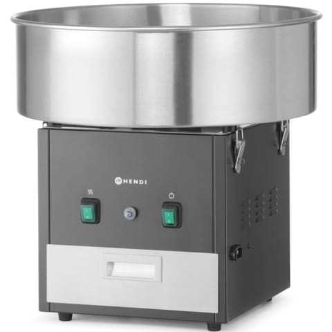 ⁨Maszyna urządzenie do waty cukrowej bez pokrywy 52 cm 1130 W - czarna⁩ w sklepie Wasserman.eu