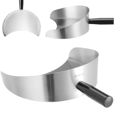 ⁨Łopatka szufelka do kebaba zbierania mięsa stalowa 275x230 mm⁩ w sklepie Wasserman.eu