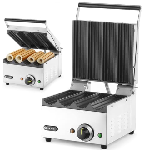 ⁨Grill kontaktowy do hot-dogów panini bułek wrapów 1800 W⁩ w sklepie Wasserman.eu
