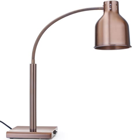 ⁨Lampa grzewcza stołowa do podgrzewania potraw giętka 250 W - miedziana⁩ w sklepie Wasserman.eu
