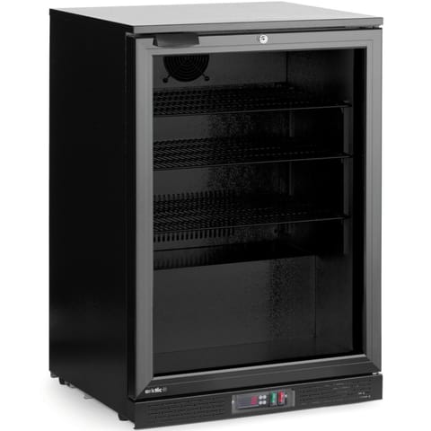 ⁨Lodówka chłodziarka barowa na napoje 1-drzwiowa LED 105 l 120 W 60x53x87 cm⁩ w sklepie Wasserman.eu