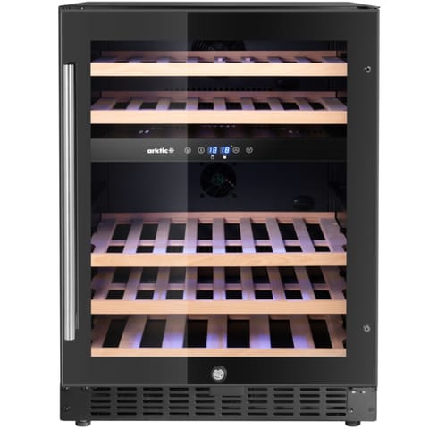 ⁨Lodówka chłodziarka do wina 2-strefowa na 46 butelek 137 l 565x595x820 mm⁩ w sklepie Wasserman.eu