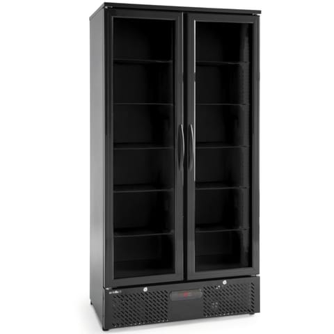 ⁨Lodówka chłodziarka barowa 2-drzwiowa 8 półek LED 384 l 365 W⁩ w sklepie Wasserman.eu