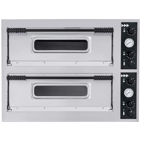 ⁨Piec do pizzy 2- komorowy Basic XL 44 8 pizz 400 V 12000 W⁩ w sklepie Wasserman.eu
