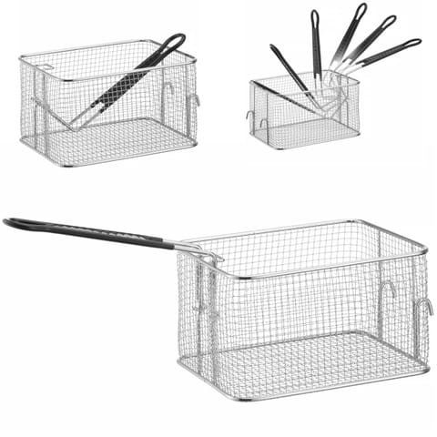 ⁨Kosz do frytkownicy elektrycznej z uchwytem 4 l 208x140x125 mm⁩ w sklepie Wasserman.eu