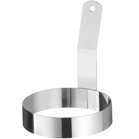 ⁨Forma obręcz pierścień z uchwytem do jajek sadzonych STAL śr. 103 mm⁩ w sklepie Wasserman.eu