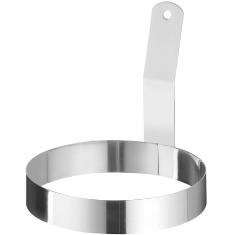 ⁨Forma obręcz pierścień z uchwytem do jajek sadzonych STAL śr. 128 mm⁩ w sklepie Wasserman.eu