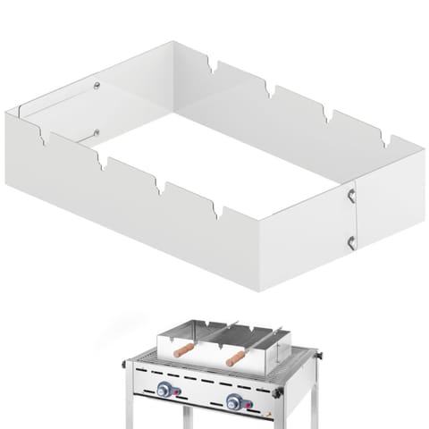 ⁨Nasadka na grilla do szaszłyków prostokątna Churrasco 530x350x117 mm⁩ w sklepie Wasserman.eu