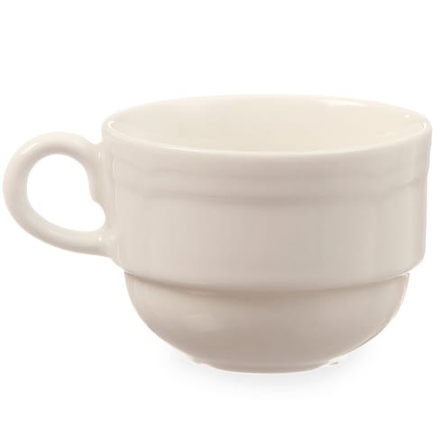 ⁨Filiżanka z porcelany piętrowalna 0.1 l - ecru⁩ w sklepie Wasserman.eu