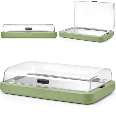 ⁨Witrynka ekspozycyjna z wkładem chłodzącym UNIQ GN 1/1 - zielona⁩ w sklepie Wasserman.eu