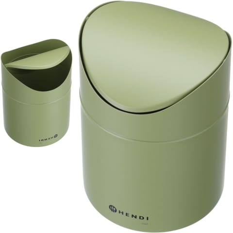 ⁨Śmietniczka kosz stołowy z uchylną pokrywą 1.2 l - zielony⁩ w sklepie Wasserman.eu