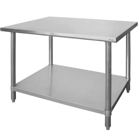 ⁨Stół centralny z półką skręcany Budget Line - 160x60x85 cm⁩ w sklepie Wasserman.eu